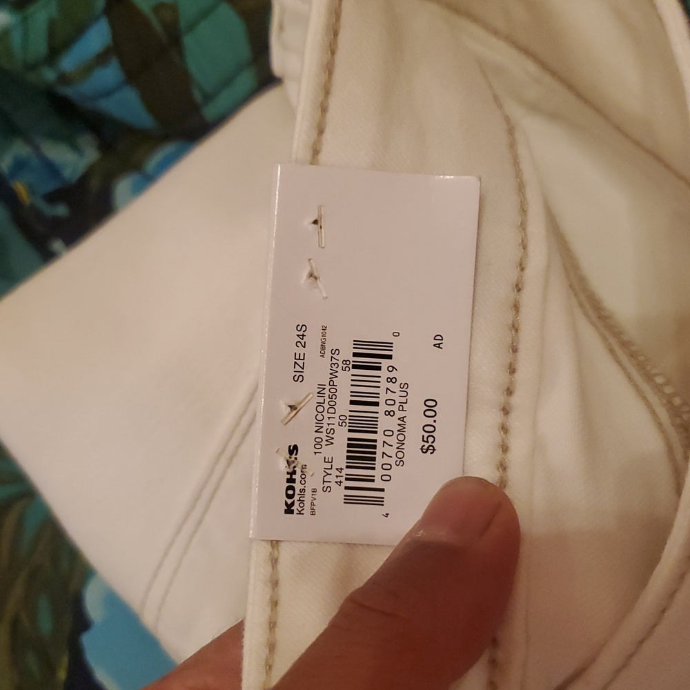 ❤️ SOMOMA SIZE 24 White Button-Fly Jeans - Picture 6 of 7